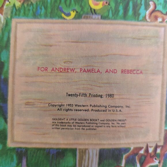 Vintage Little Golden Book The Little Red Caboose Hard Cover Book 1980 - Picture 10 of 10